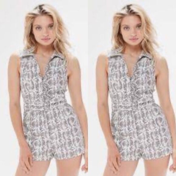 UO VIPER SNAKE PRINT ROMPER - Picture 1 of 13